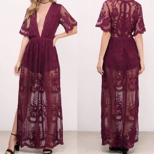 Honey Punch burgundy dress / romper